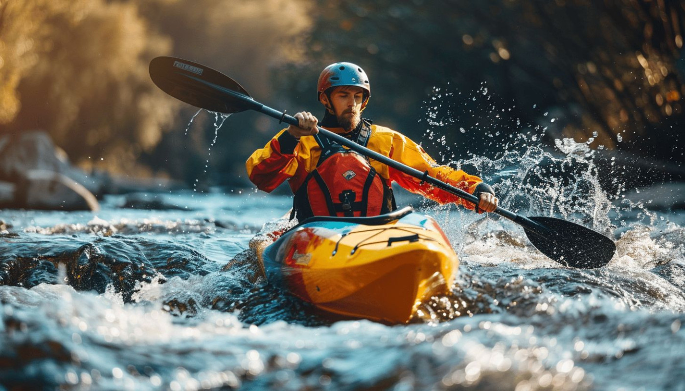 Le kayak en eaux vives pour débutants choix de l'équipement et techniques de base pour démarrer
